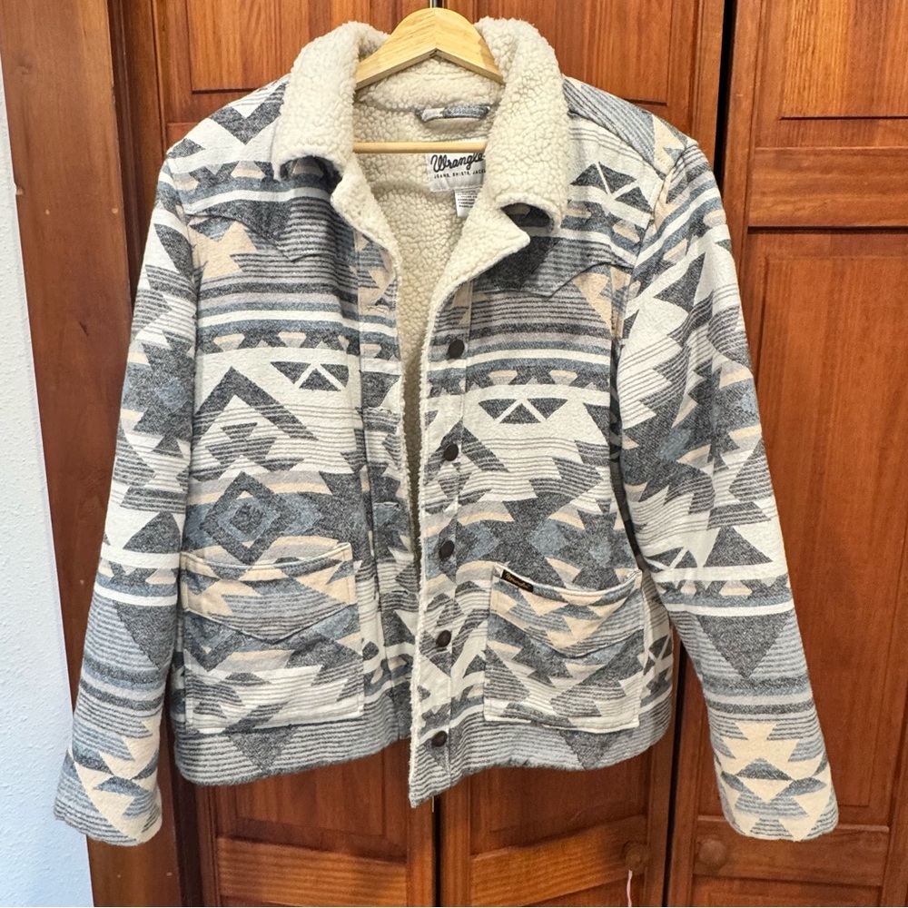 Wrangler Cream Sherpa Jacket